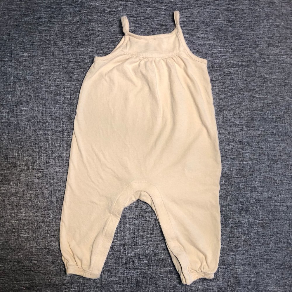 OLD NAVY infant jumpsuit, tan, size 6 - 12 mo